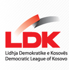 The symbol of the Democratic League of Kosovo