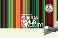 coloured image with the logo of the Vytautas Magnus University