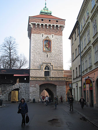 A tower over a gate, part of the city walls